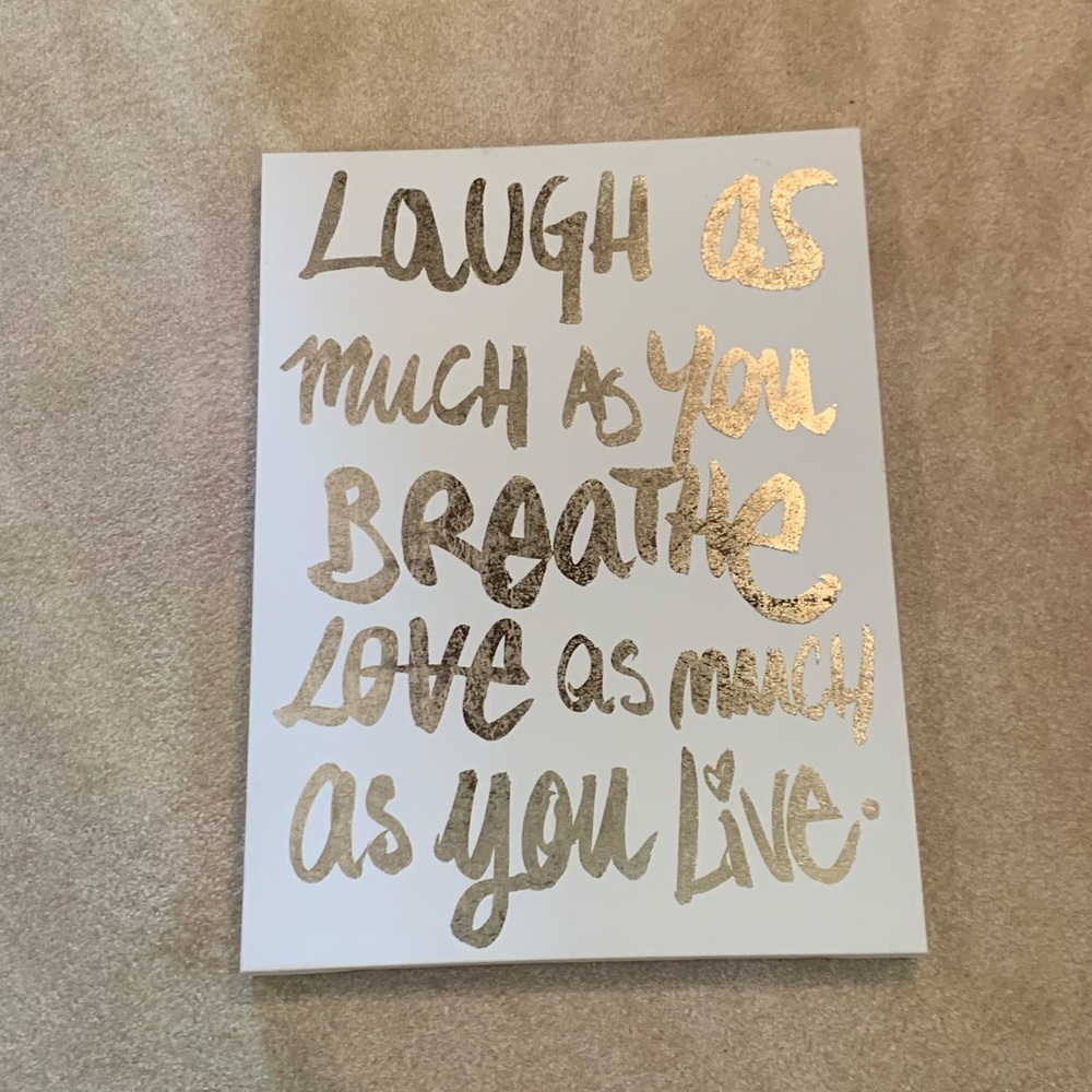 Gold/ White Wall Decor